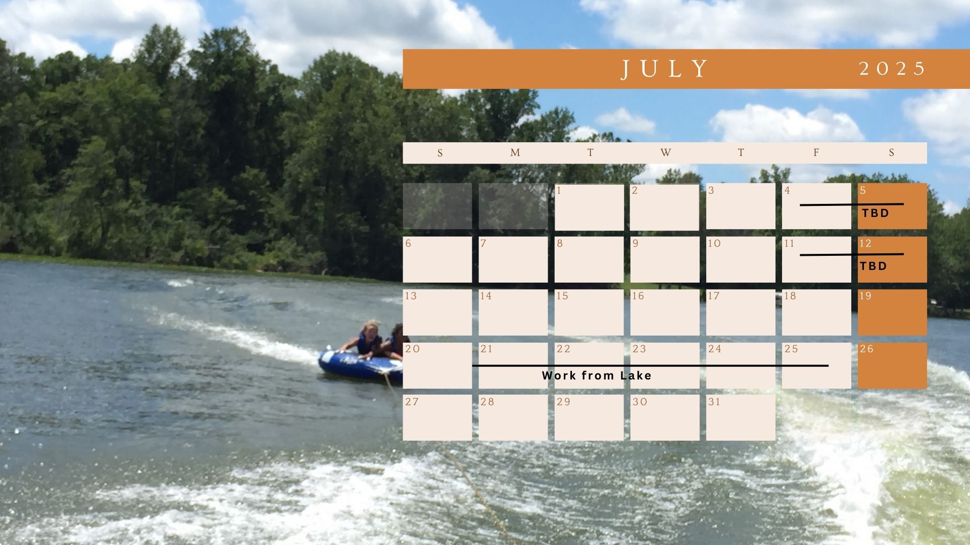 July Calendar