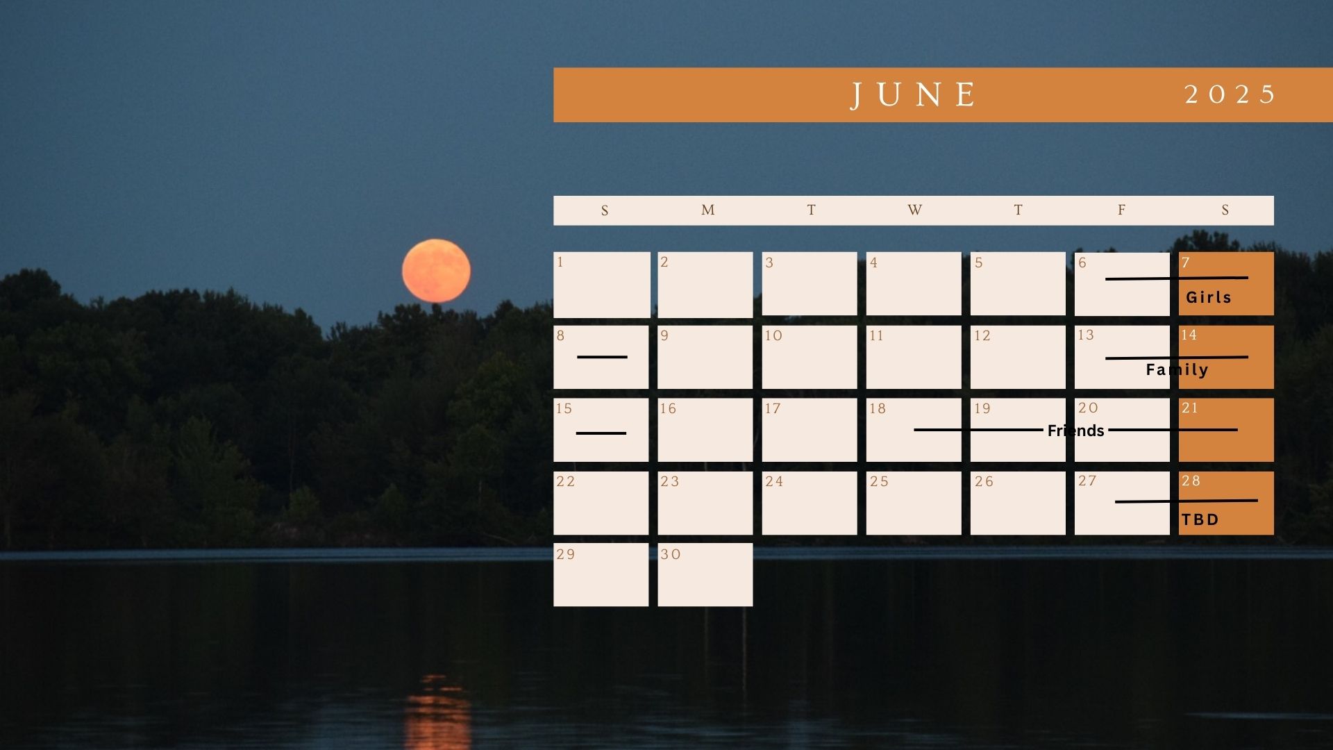June Calendar